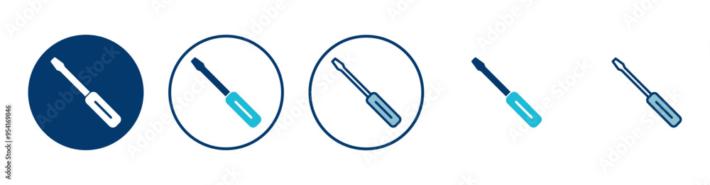Screwdriver icon vector isolated on white background. Screwdriver vector icon Screwdriver icon vector isolated on white background. Screwdriver vector icon