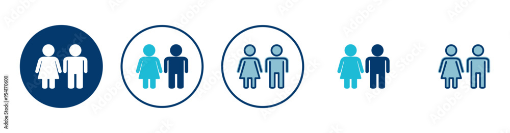 Man and woman icon vector isolated on white background. male and female symbol Man and woman icon vector isolated on white background. male and female symbol
