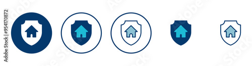 Wallpaper Mural Home insurance icon vector isolated on white background. home protection icon Torontodigital.ca