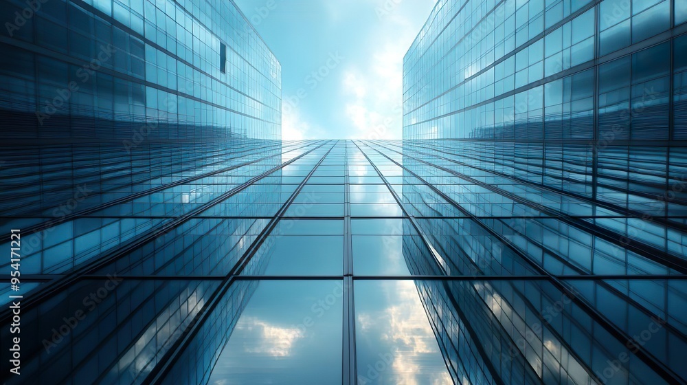 Urban office building with sleek glass design ideal for modern photography Urban office building with sleek glass design ideal for modern photography