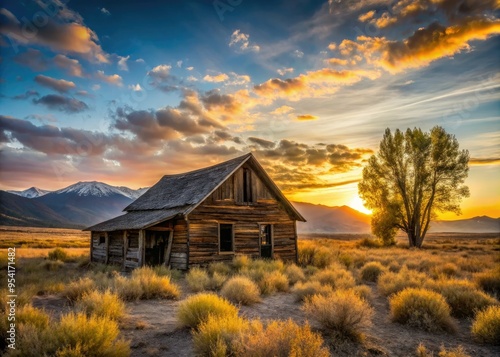 rustic abandoned solitary morning