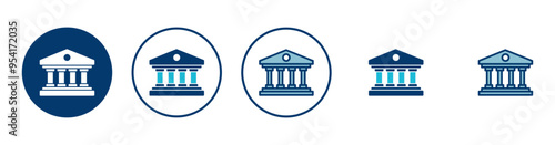 Wallpaper Mural Bank icon vector isolated on white background. bank vector icon, museum, university Torontodigital.ca