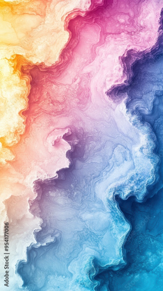 Gradient pastel rainbow marble effect for a dreamy phone wallpaper Gradient pastel rainbow marble effect for a dreamy phone wallpaper