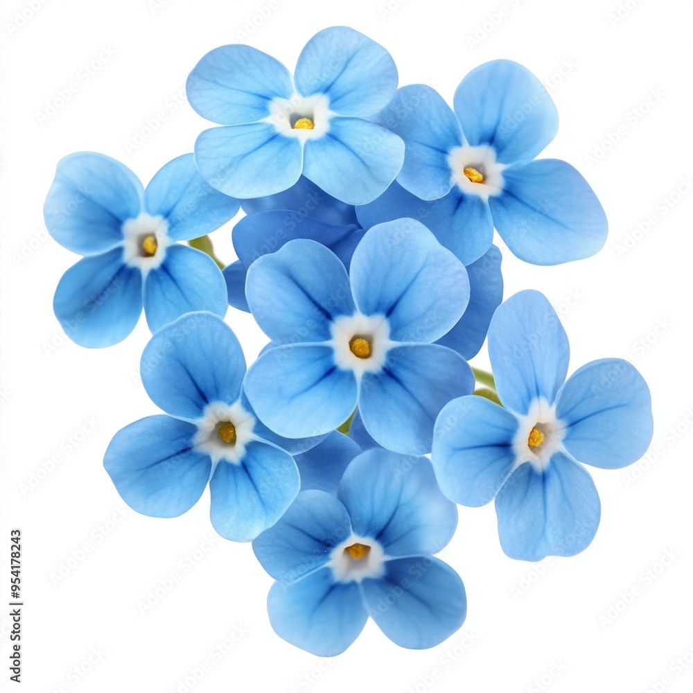 A Delicate Whisper of Blue: Forget-Me-Nots in Full Bloom A Delicate Whisper of Blue: Forget-Me-Nots in Full Bloom