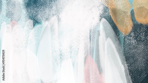 Watercolor paint like gradient background pastel ombre style. Iridescent template for brochure, banner, wallpaper, mobile screen. Neon hologram theme	