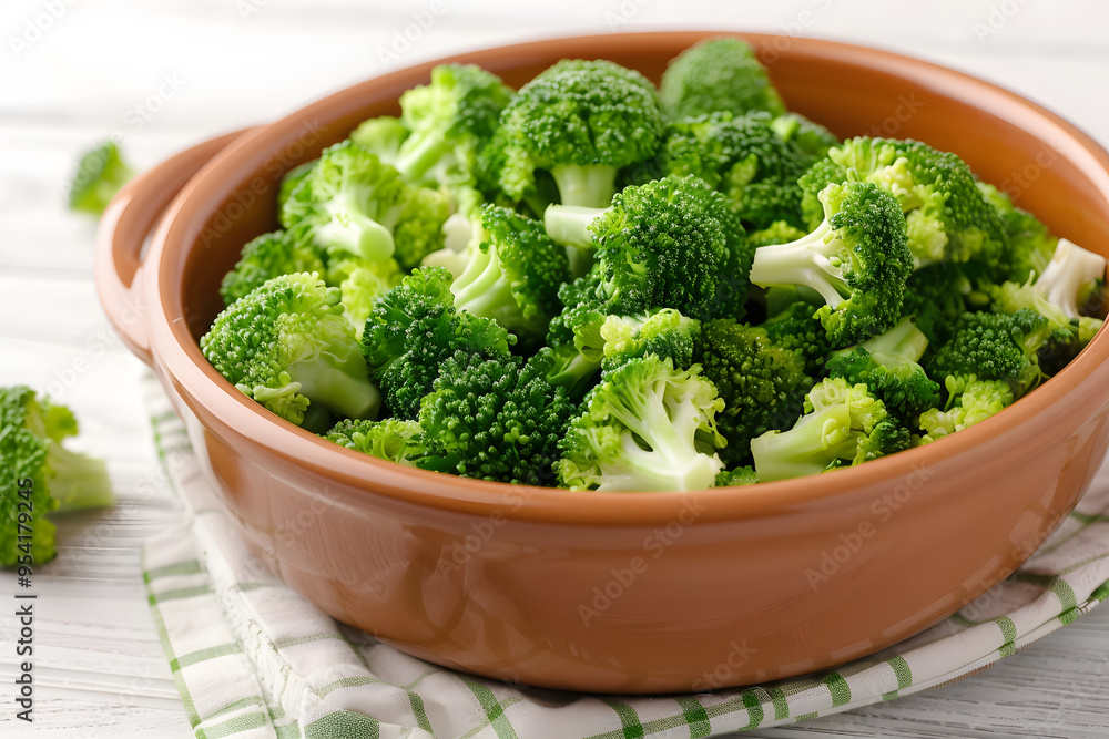 Bowl of Prepared Broccoli | Fresh and Healthy Cooked Vegetables in a Simple Dish Bowl of Prepared Broccoli | Fresh and Healthy Cooked Vegetables in a Simple Dish