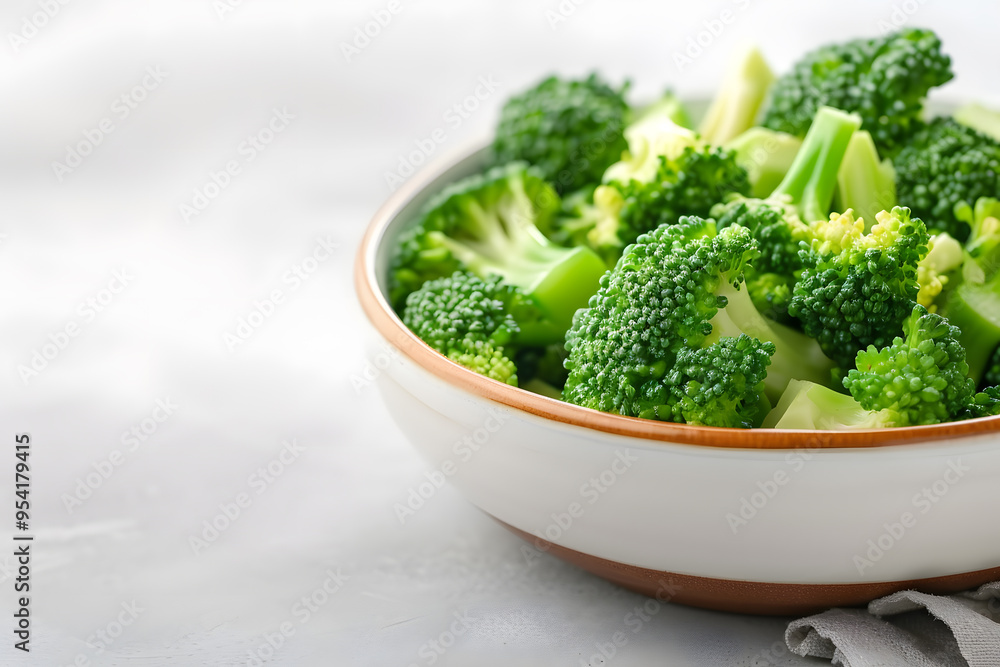 Bowl of Prepared Broccoli | Fresh and Healthy Cooked Vegetables in a Simple Dish Bowl of Prepared Broccoli | Fresh and Healthy Cooked Vegetables in a Simple Dish