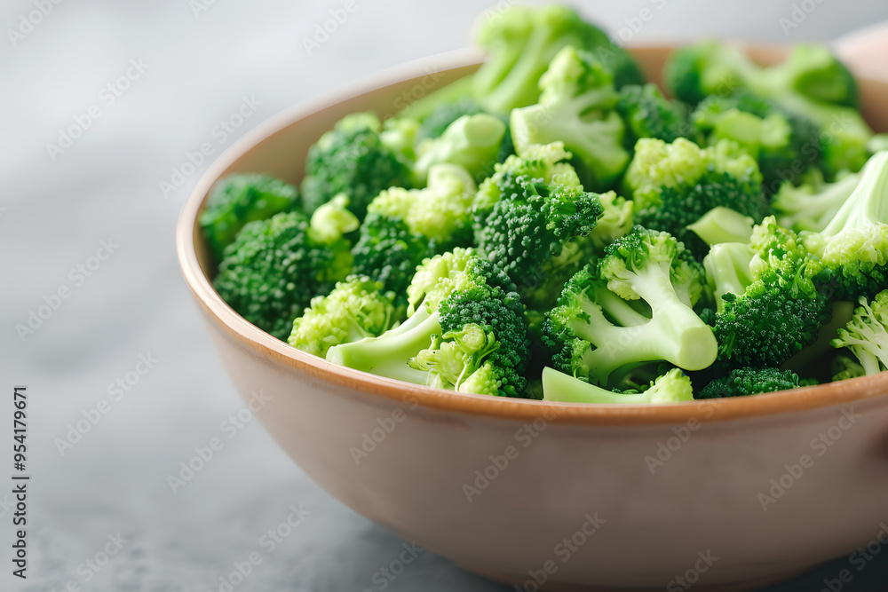 Bowl of Prepared Broccoli | Fresh and Healthy Cooked Vegetables in a Simple Dish Bowl of Prepared Broccoli | Fresh and Healthy Cooked Vegetables in a Simple Dish