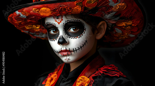 Close-up of a child dressed...