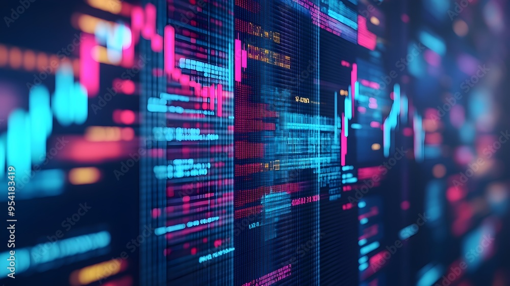 Abstract Digital Data and Network Technology Background Abstract Digital Data and Network Technology Background