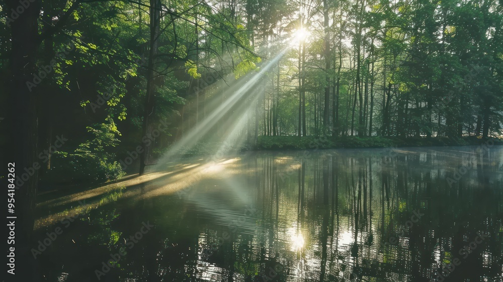 Sunlight Dappling Through a Forest Sunlight Dappling Through a Forest