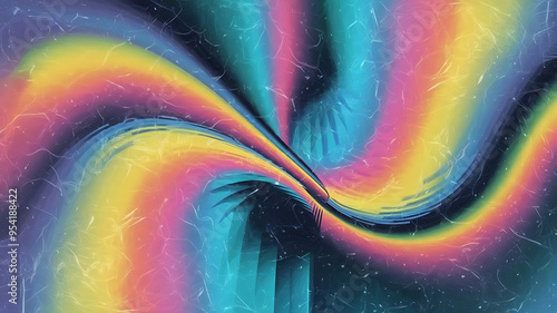 Abstract colorful swirl background with yellow and blue hues, perfect for modern design projects. 
