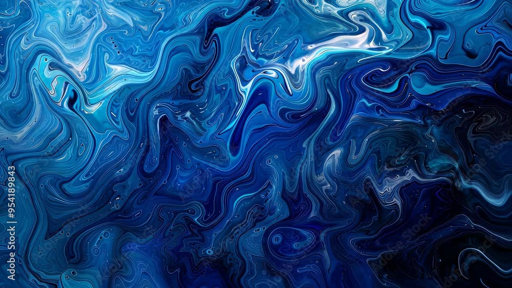 Abstract blue fluid art with swirling patterns, vibrant colors. Artistic and creative concept Abstract blue fluid art with swirling patterns, vibrant colors. Artistic and creative concept