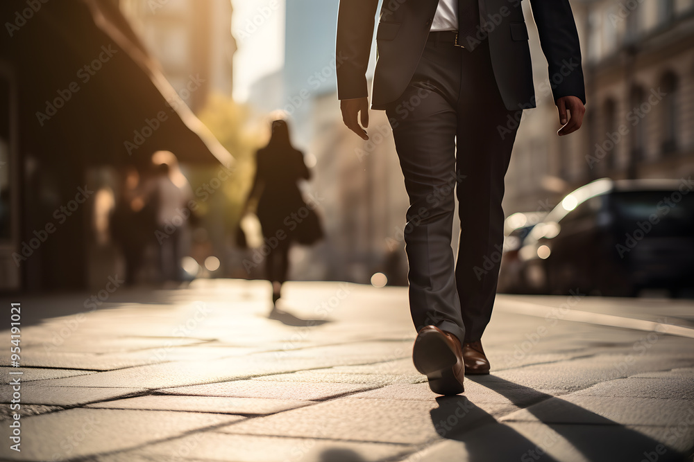 Cropped Photo of Man in Suit Walking | Professional Business Attire and Confident Stance Cropped Photo of Man in Suit Walking | Professional Business Attire and Confident Stance