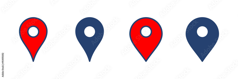 Pin icon vector. Location icon vector. destination icon. map pin Pin icon vector. Location icon vector. destination icon. map pin