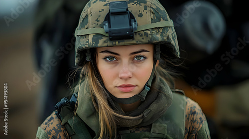 Close-up portrait of a fema...