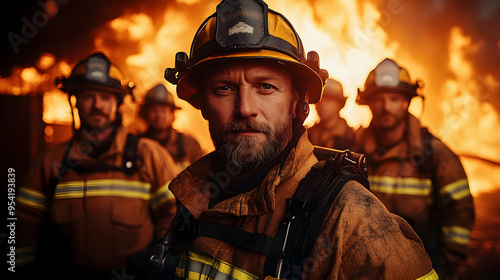 Close-up portrait of a fire...