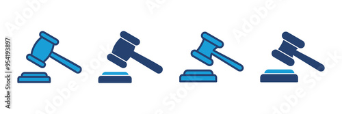Gavel icon vector. judge gavel icon vector. law icon vector. auction hammer