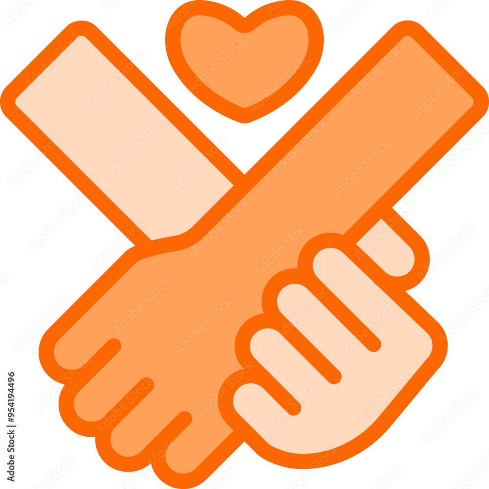 Obraz premium Relationship Love Dual Tone Icon Vector