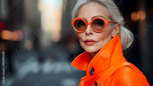 Close-up portrait of a styl...