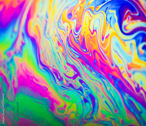 abstract colorful background with bubbles