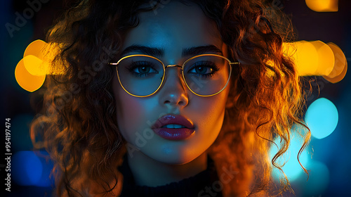 Close-up portrait of a youn...