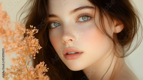 Close-up portrait of a youn...