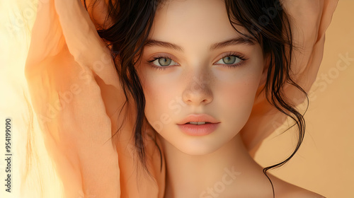Close-up portrait of a youn...