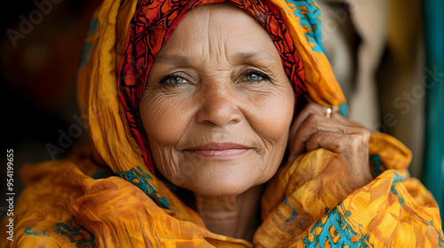 Close-up portrait of an eld...