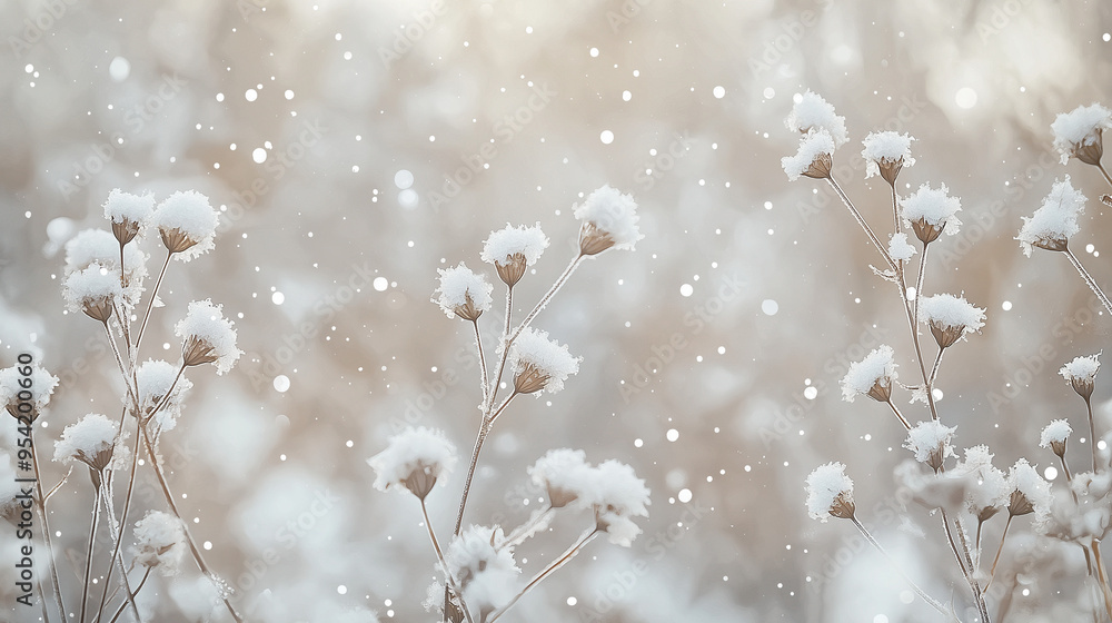 design a scene capturing the first snowfall of winter, covering a field with a light dusting of snow design a scene capturing the first snowfall of winter, covering a field with a light dusting of snow