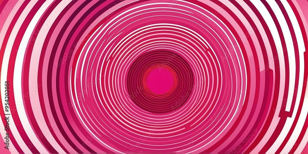 abstract vector concentric circles with red to pink gradient background abstract vector concentric circles with red to pink gradient background
