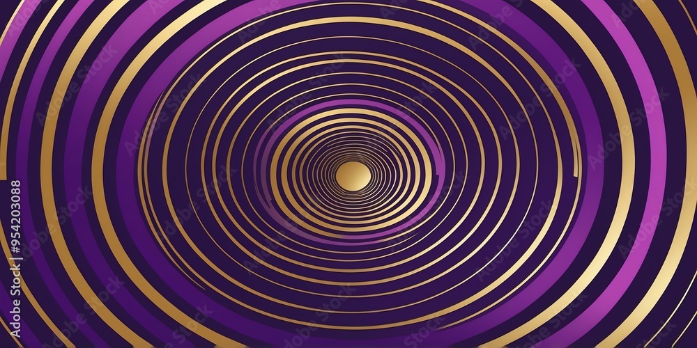 abstract vector concentric circles with gold to purple gradient background abstract vector concentric circles with gold to purple gradient background