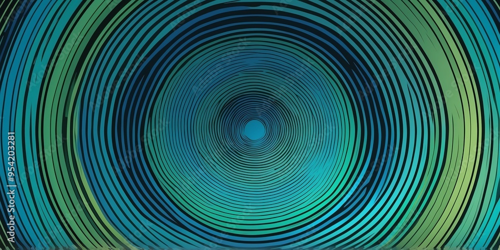 abstract vector concentric circles with blue to green gradient background abstract vector concentric circles with blue to green gradient background