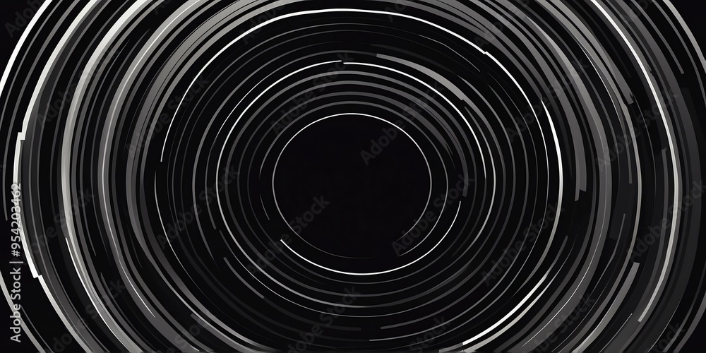 abstract vector concentric circles with black to grey gradient background abstract vector concentric circles with black to grey gradient background