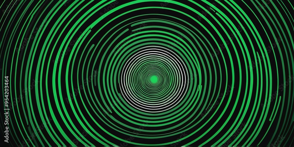 abstract vector concentric circles with black to green gradient background abstract vector concentric circles with black to green gradient background