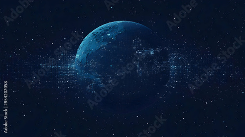 Digital Globe in Space with...
