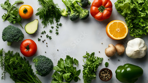 Fresh vegetables and fruit ...