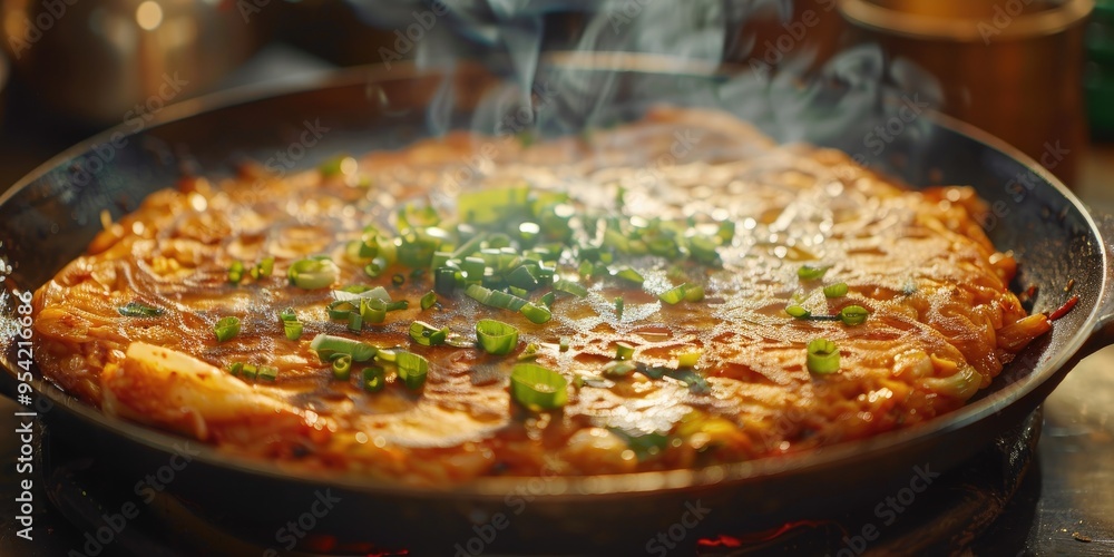 Homemade Korean Food Kimchi Pancake Kimchi Jeon or Kimchi Buchimgae Homemade Korean Food Kimchi Pancake Kimchi Jeon or Kimchi Buchimgae