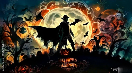 scary halloween background