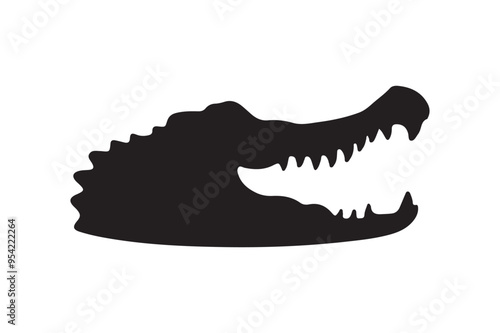crocodile isolated on white background