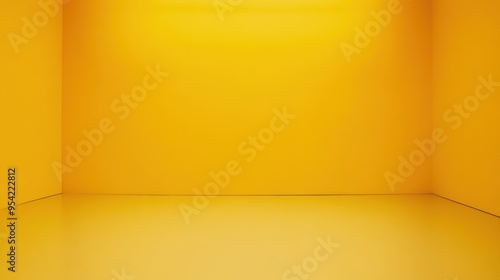 Solid color yellow background with space