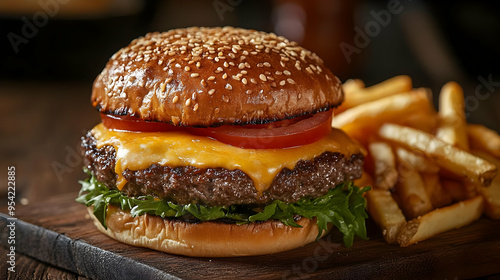 Juicy Cheeseburger with Cri...