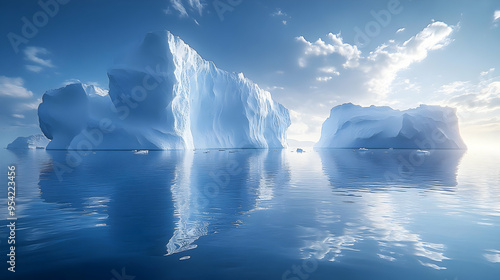 Large iceberg reflecting on...
