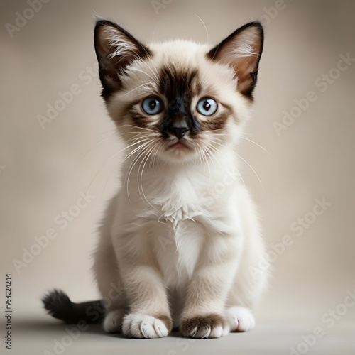 Siamese cat portrait 