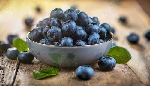 Wallpaper Mural Bowlful of Summer Blueberries Torontodigital.ca