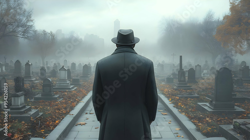 Man in hat walks through a ...