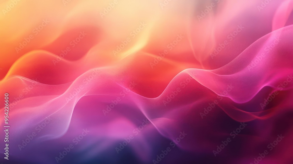 Obraz premium Pink and purple flowery blur, with a focus on soft abstract design,