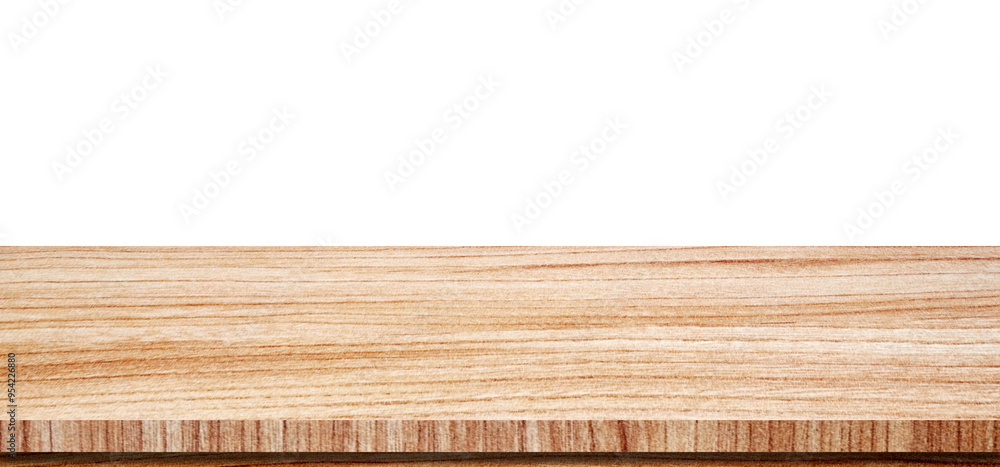 Wood table isolated on white background in kitchen, wooden shelf, counter for food and product display mock up, Wood table top, desk surface banner, template, backdrop, wallpaper, poster Wood table isolated on white background in kitchen, wooden shelf, counter for food and product display mock up, Wood table top, desk surface banner, template, backdrop, wallpaper, poster