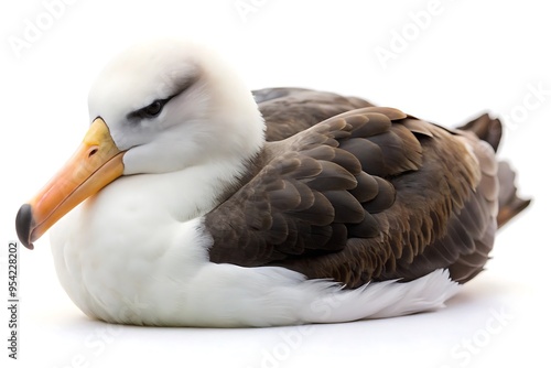 albatross white background photo