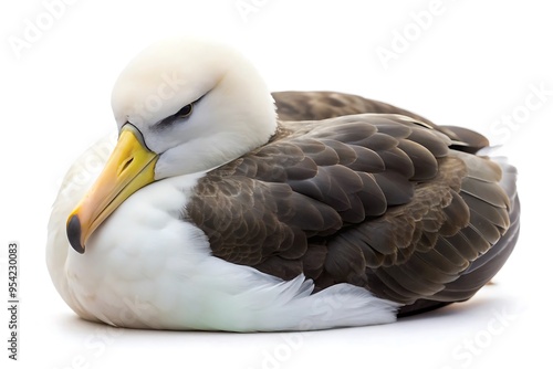 albatross white background photo